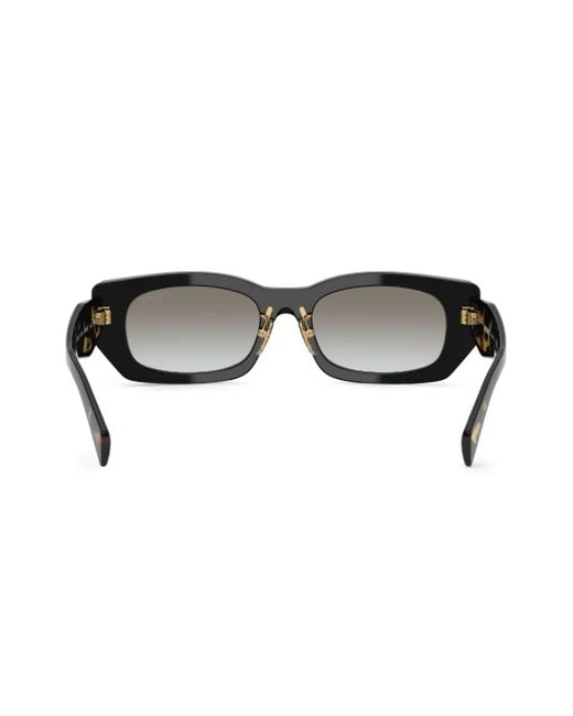 Prada ジオメトリックフレーム サングラス Gray