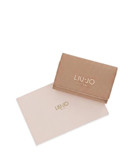 Liu Jo Natural Logo-Appliqué Wallet