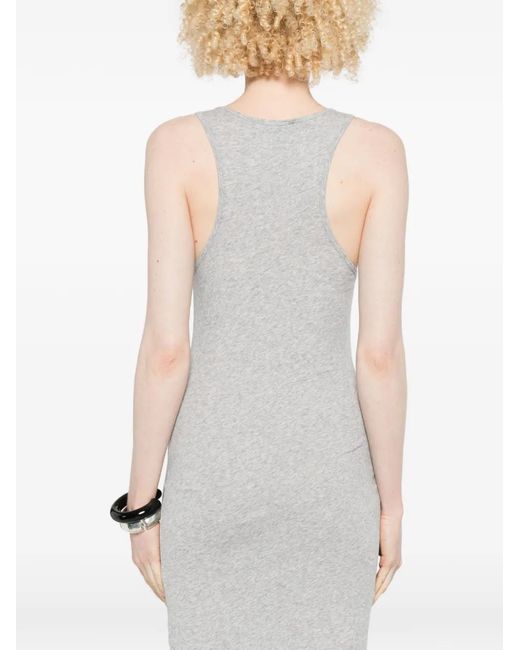 Entire studios White Crew-Neck Tank Maxi Dress