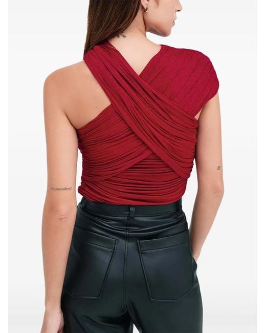 MARCELLA Alyssa Gathered-Straps Top