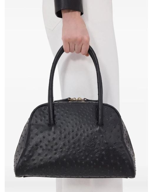 Loulou de Saison Black Atha Leather Tote Bag