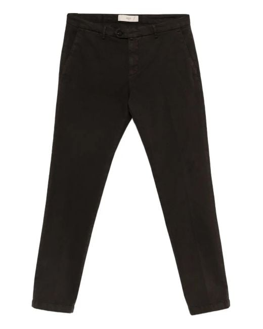 Briglia 1949 Men's Black Straight-Leg Chino Pants