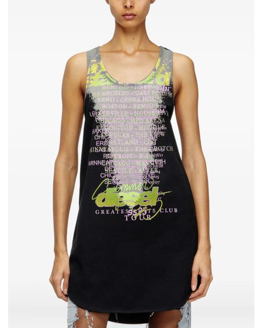 DIESEL Black Remaster Capsule T-Shan Tank Top