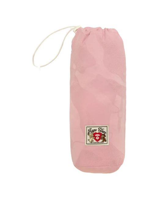 Aape By A Bathing Ape Pink Patch-Detail Hooded Jacket