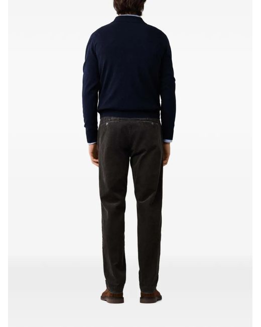 Hackett Blue Knitted Polo Knit for men