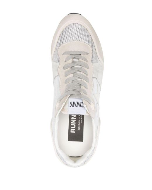 Golden Goose Deluxe Brand White Running Sole Leather Sneakers