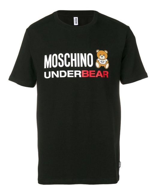 Moschino Black Underbear T-shirt for men