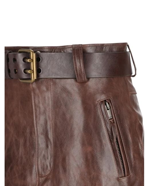 Saint Laurent Brown Skrtlongue Taill