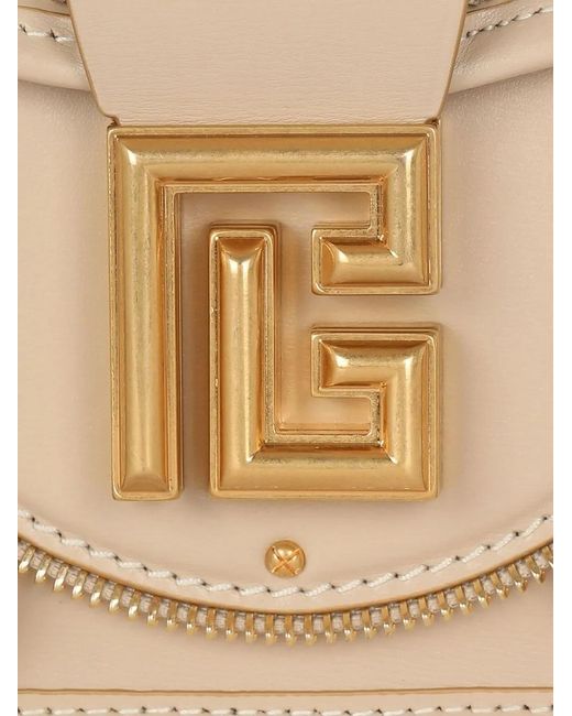 Balmain Natural Blaze Leather Tote Bag