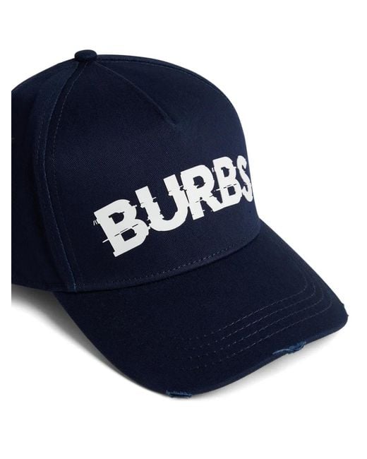 DSquared² Blue Logo-Print Baseball Hat for men