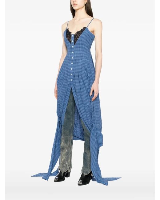 BONBOM Blue Checked Shirt