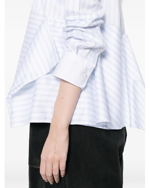J.W. Anderson White Striped Panel Shirt