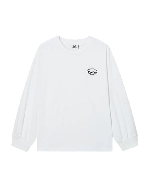 Chocoolate エンブロイダリー スウェットシャツ White