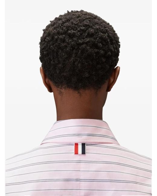 Thom Browne Pink Striped Shirt
