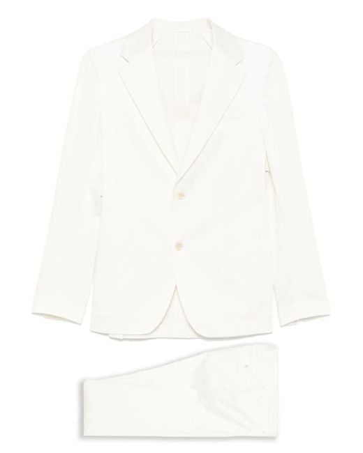 メンズ Lardini シングルスーツ White