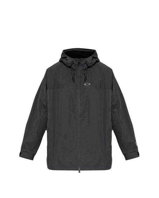 Oakley Gray Hooded Long-Sleeve Jacket for men