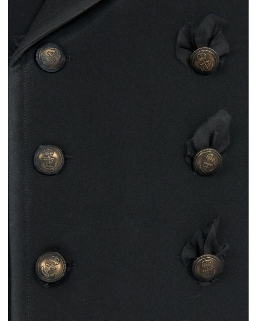Maison Margiela Black Double-Breasted Jacket for men