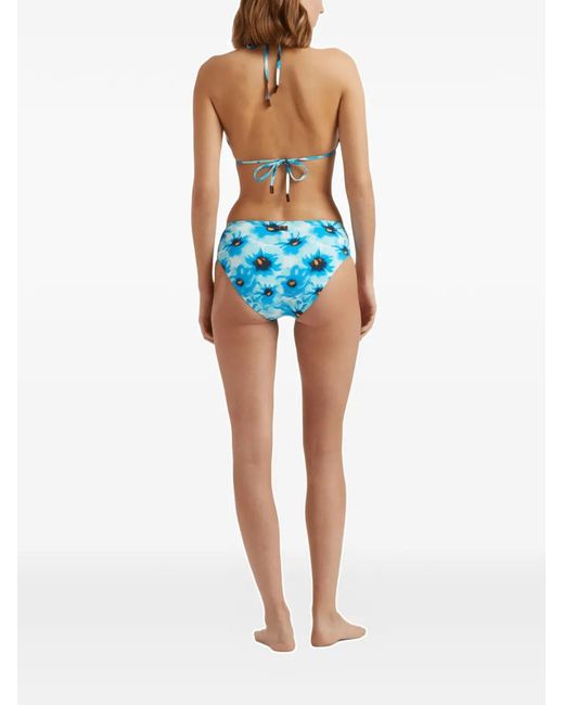 Vilebrequin Blue Flower-Print Bikini Bottom