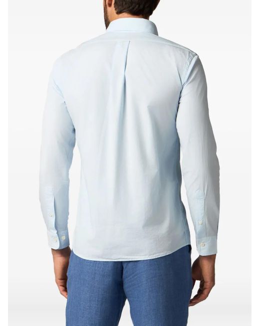 Brooks Brothers Blue Cotton Shirt for men