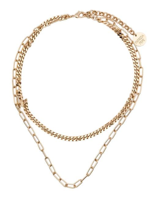Patrizia Pepe Double Chain ネックレス Natural