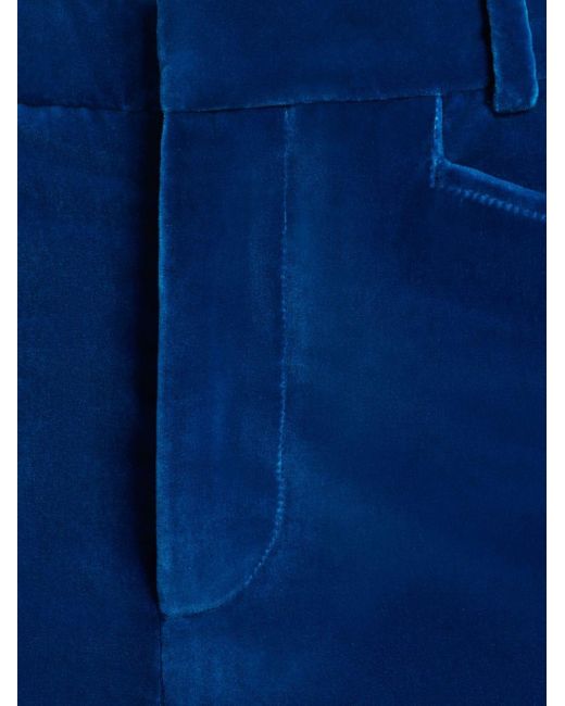 Tom Ford Blue Velvet Flare Trousers