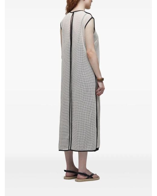 Robe En Coton À Coupe Mi-Longue Osklen en coloris Gray