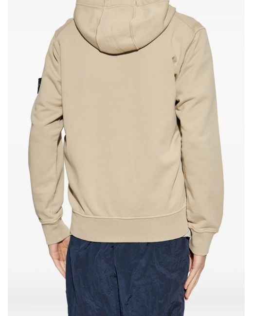 Stone Island Natural Hoodie for men