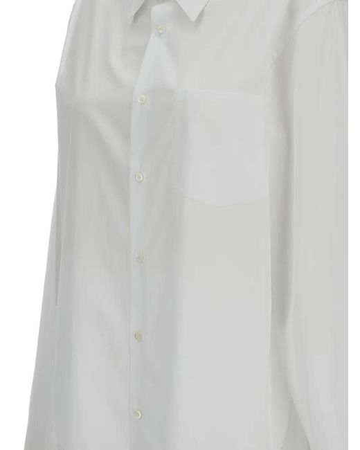Rier White Button-Fastening Shirt for men