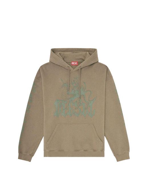 DIESEL Brown Hoodies for men