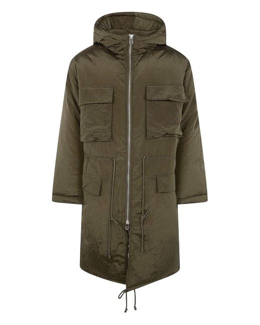 OAMC Green Multi-Pocket Hooded Parka for men