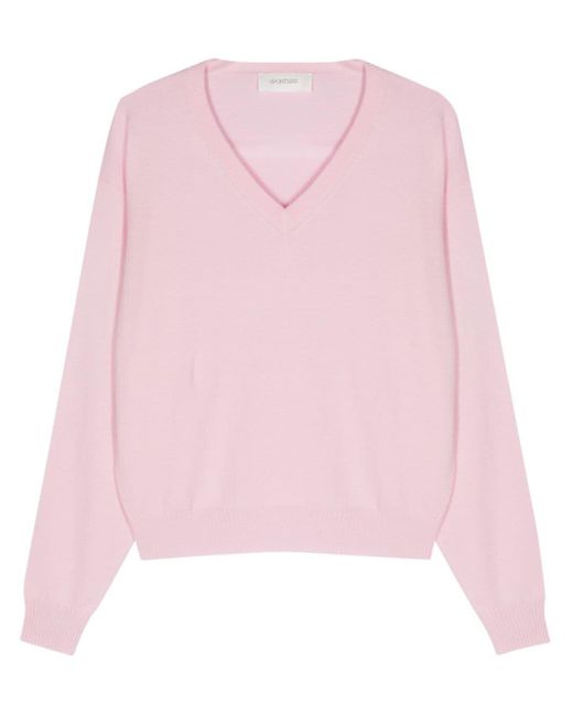 Pull en laine Etruria à col v Sportmax en coloris Pink