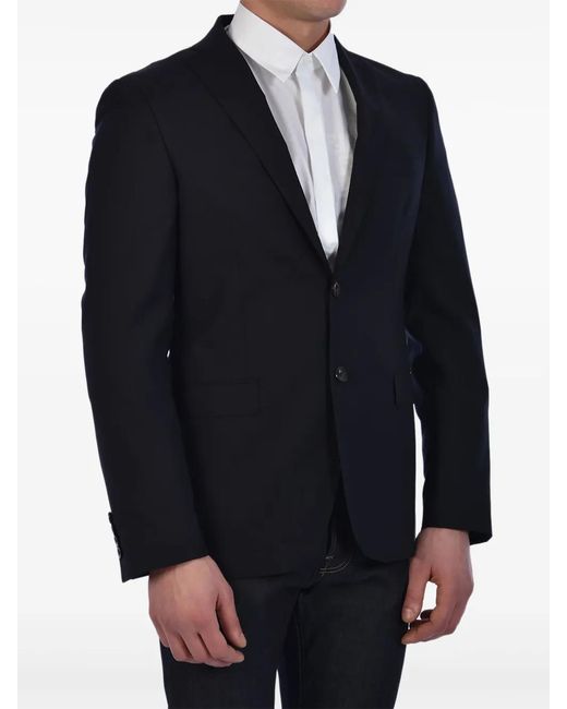 Tonello Blue Virgin Wool Jacket for men