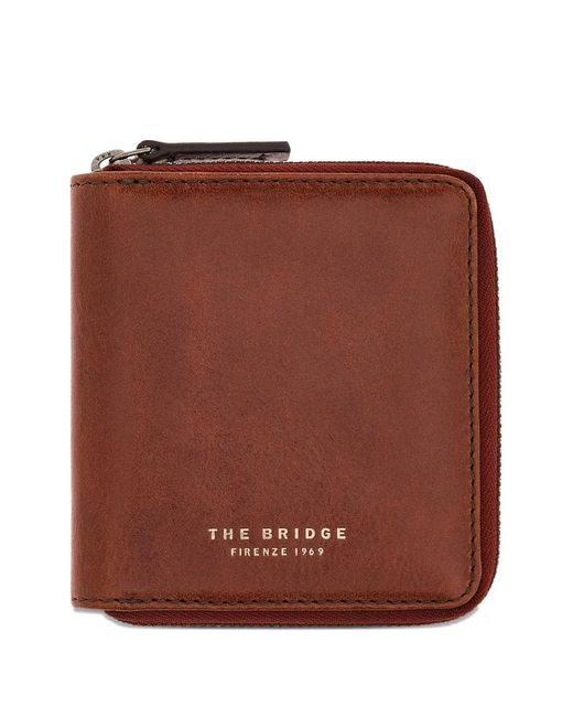 The Bridge Brown Portefeuille En Cuir À Fermeture Zippée for men