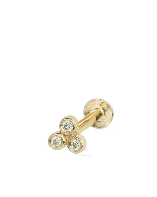 Lark & Berry Metallic 14Kt Trio Diamond Earring