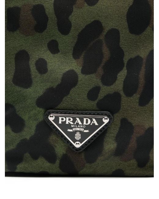 Prada Rucksack Mit Leoparden-Print in Black für Herren
