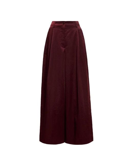 Essentiel Antwerp Purple Karmen Wide-Leg Trousers
