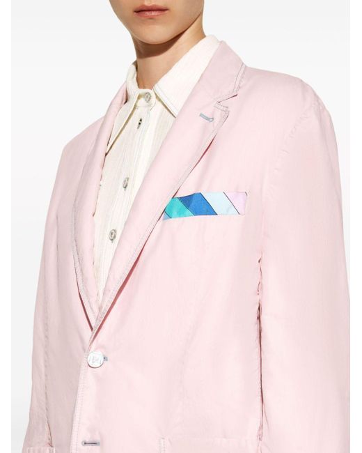 Emilio Pucci Blazer Met Gekerfde Revers in het Pink