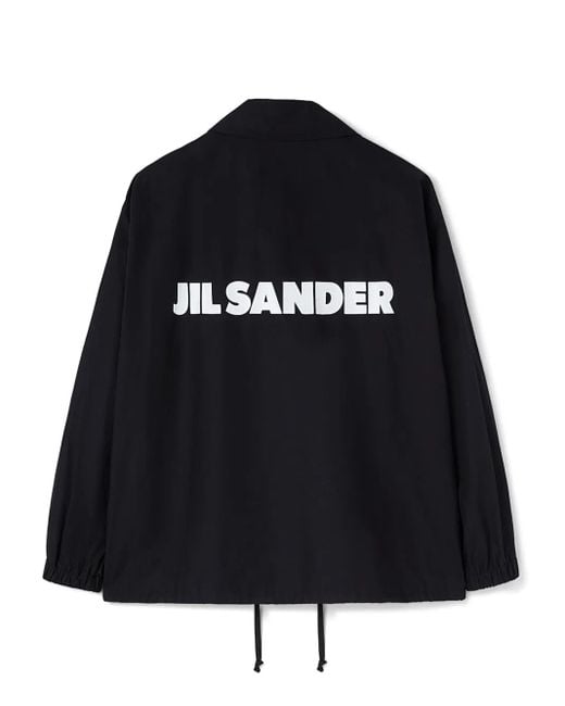 Jil Sander Black Logo Cotton Jacket