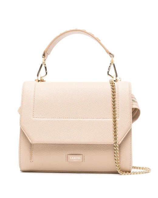 Lancel Natural Ninon Leather Shoulder Bag