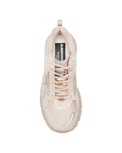 Golden Goose Deluxe Brand White Baskets Lightstar À Effet Métallisé