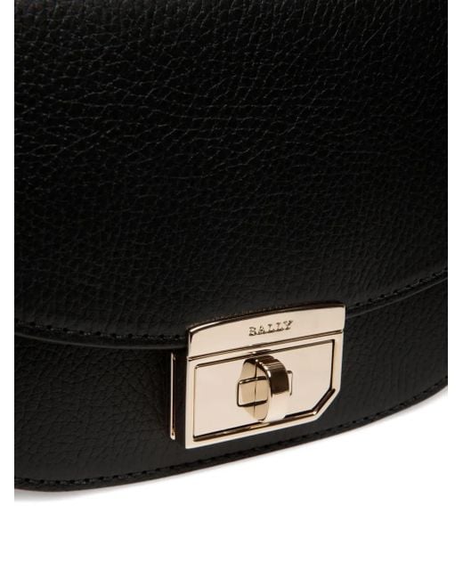 Bally エンボス ミニバッグ Black
