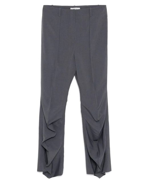 BESFXXK Gray Draped Trousers