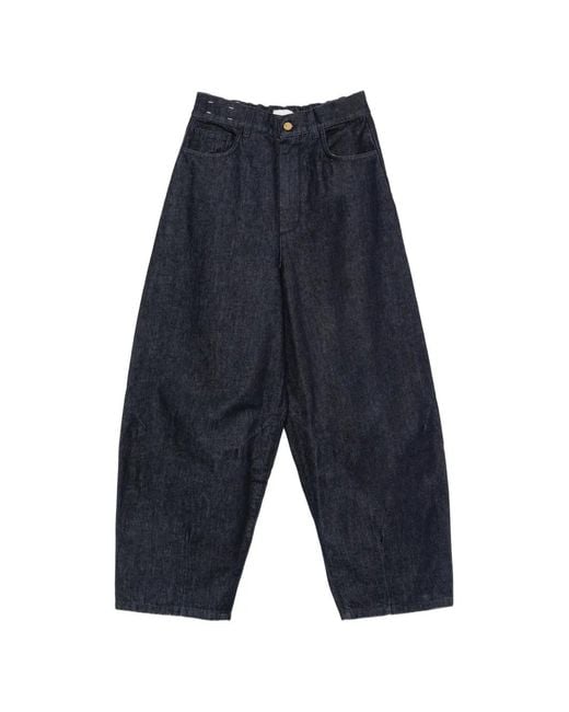 Alysi Blue Elasticated-Waistband Jeans
