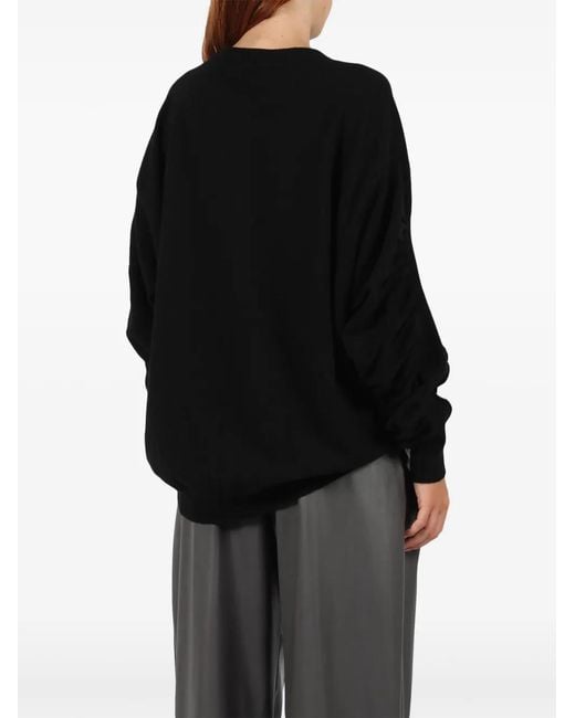 Nude Black Ruched Sweater
