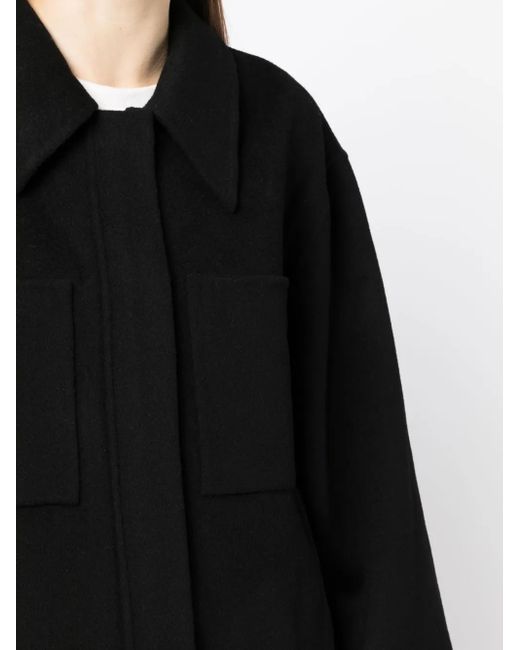 Loulou de Saison Black Cashmere Buttoned Jacket