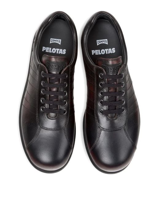 Camper Black Pelotas Ariel Leather Sneakers for men