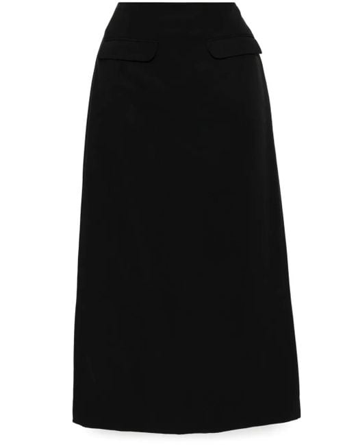 Farm Rio Black Midi Skirt