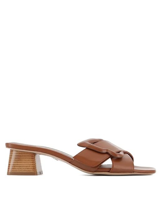 Sophia Webster Brown 50Mm Blair Buckle Heeled Sandals
