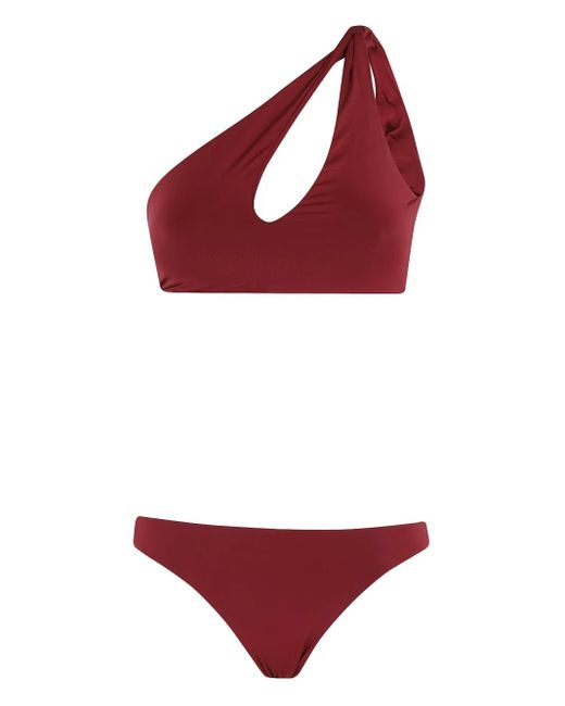FEDERICA TOSI アシンメトリービキニ Red