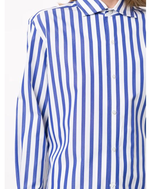 Ralph Lauren Blue Pinstriped Shirt